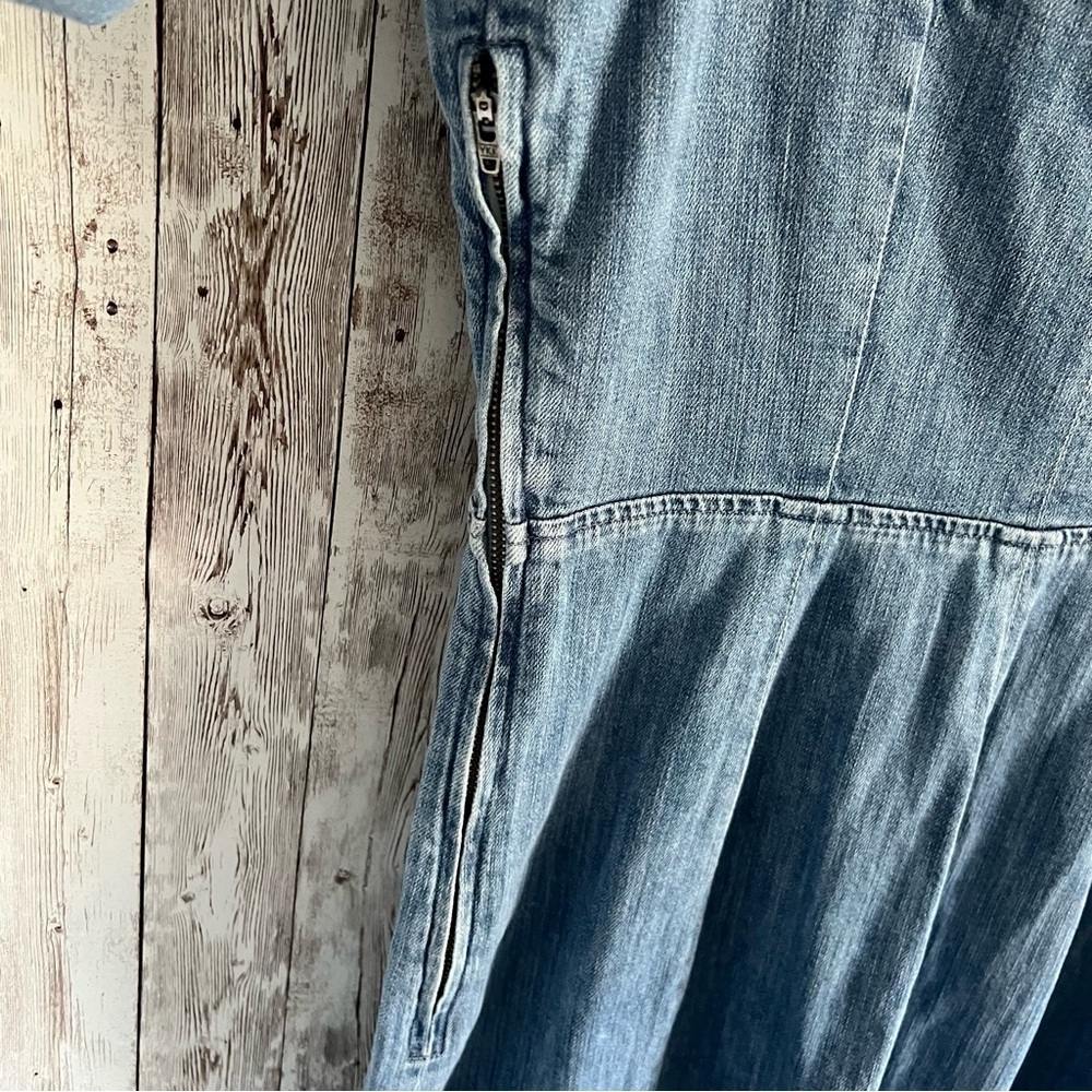 Le Jean Tallulah Body-con Denim Midi Dress Large - Picture 9 of 9